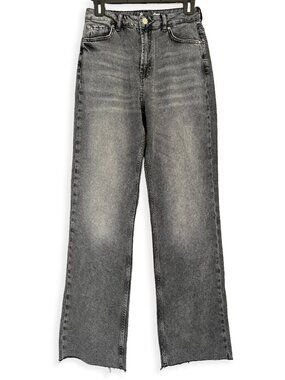 ☀️ Melting Stockholm High Rise Wide Leg Jeans Washed Black 28 NWOT